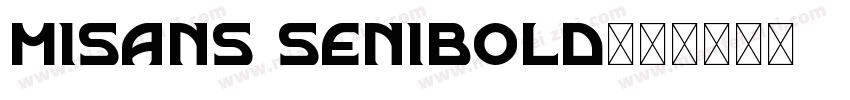 misans senibold字体转换